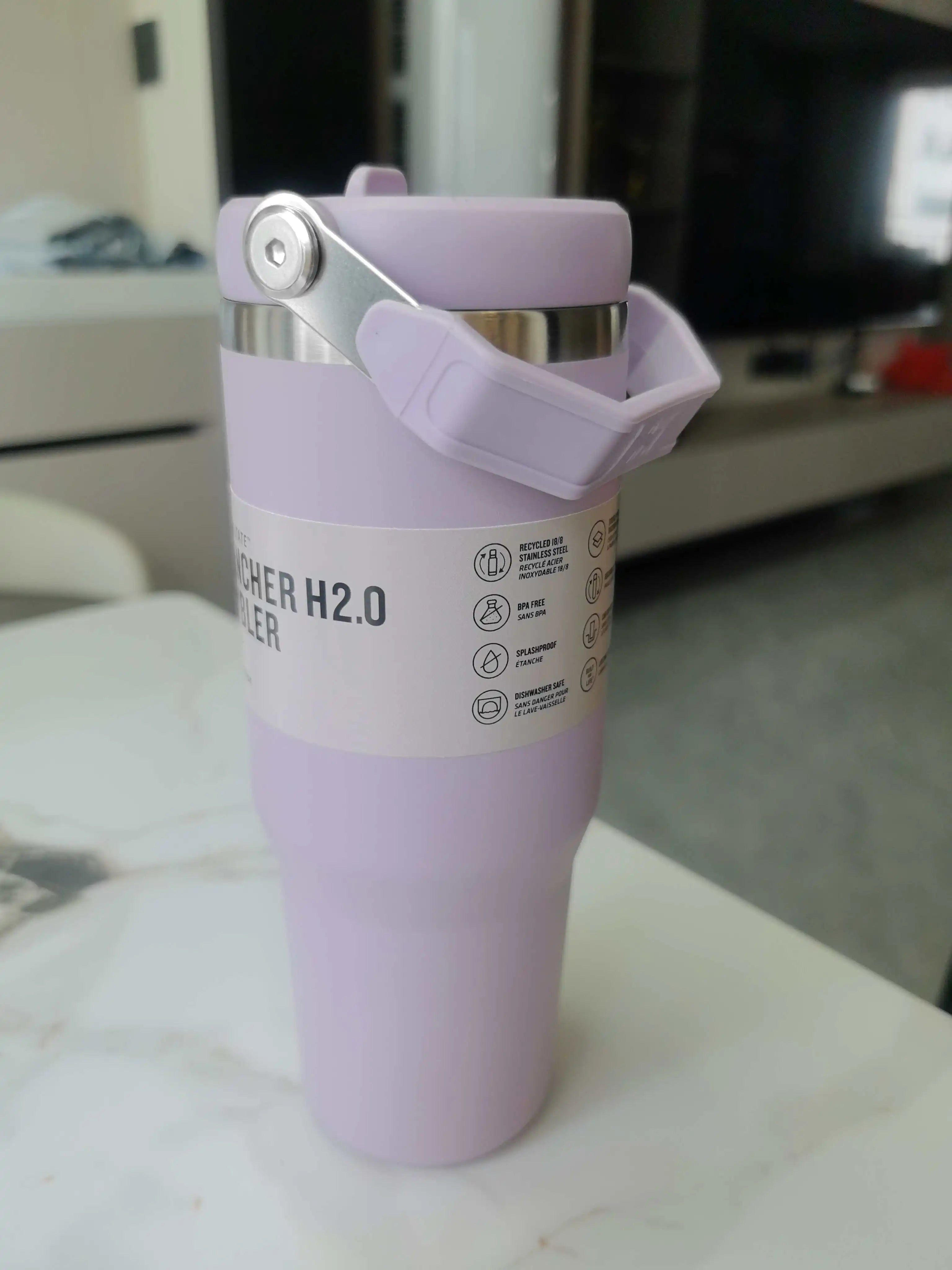 30 oz vacuum insulated mug, double-layer insulation, stainless steel sports water bottle, suitable for hot and cold drinks