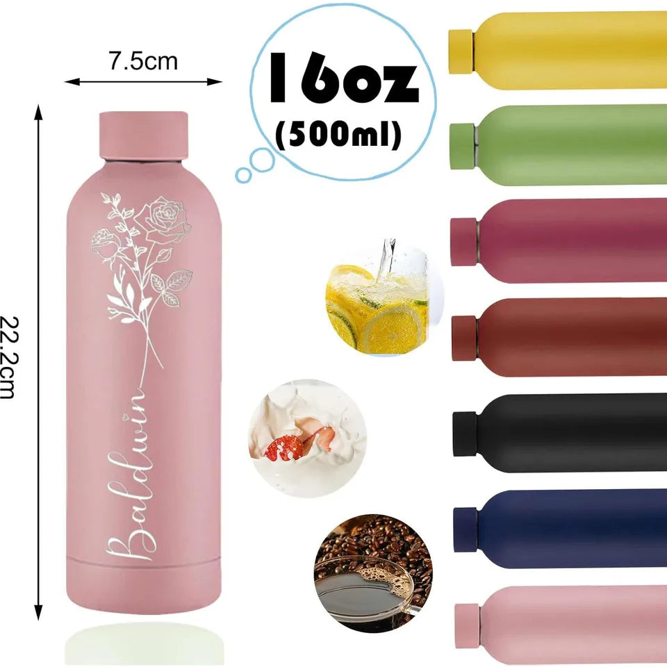 Custom Name Drinkware Tumbler Water Bottle Personalized Water Bottle Logo Vacuum Insulated Sports Stainless Steel