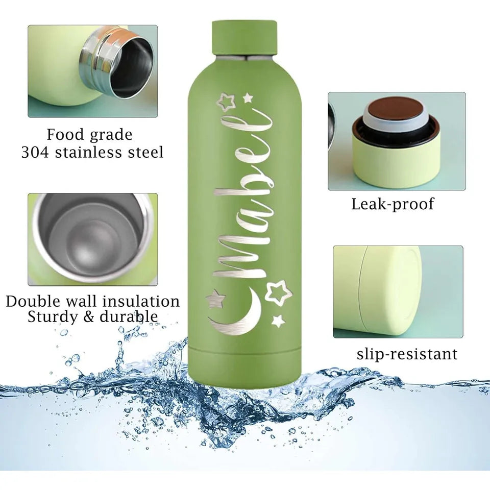 Custom Name Drinkware Tumbler Water Bottle Personalized Water Bottle Logo Vacuum Insulated Sports Stainless Steel