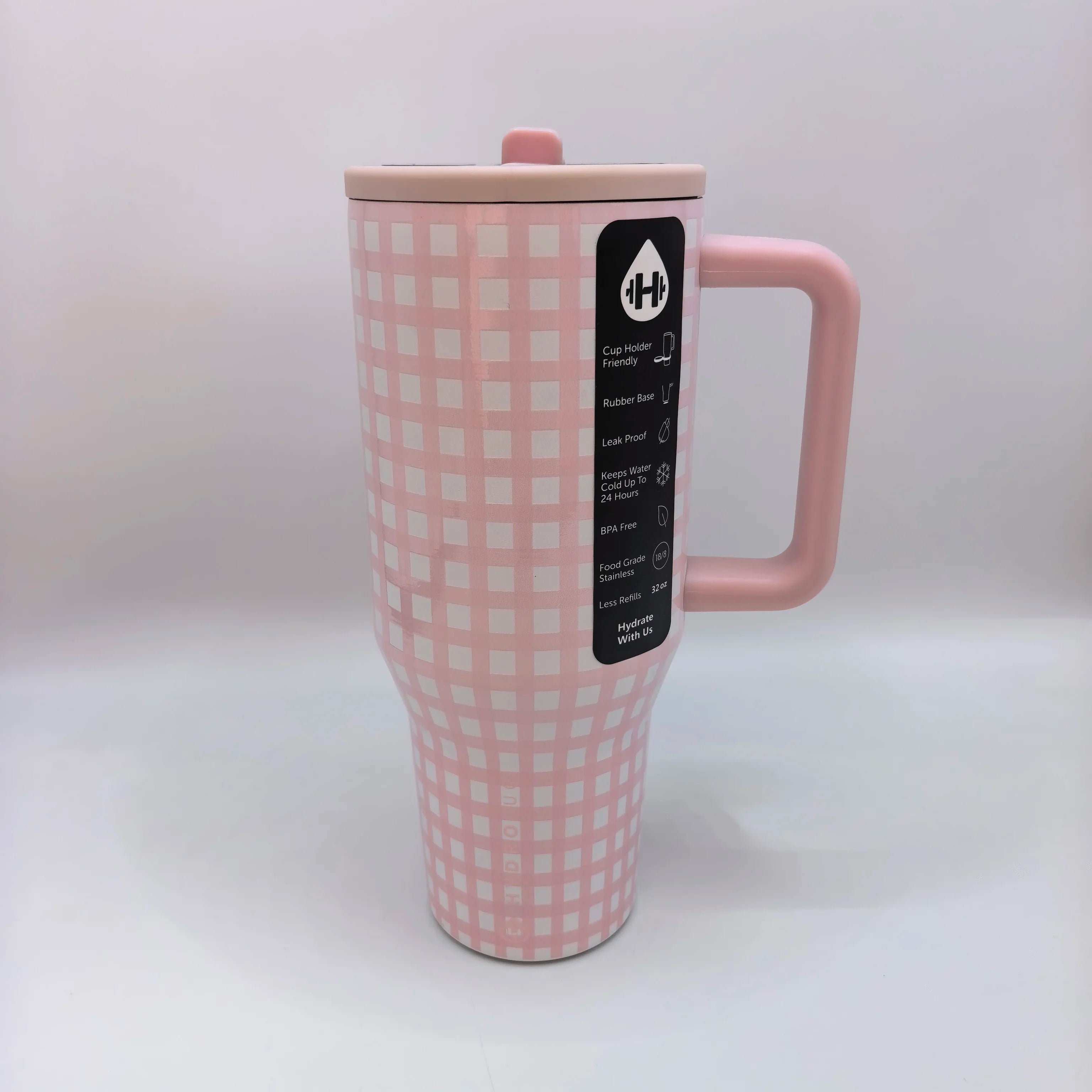 HydroJug Tumbler 32OZ/40OZ Traveler Straw Lid Stainless Steel Vacuum Insulated Car Mug Double Wall Thermal Iced Travel