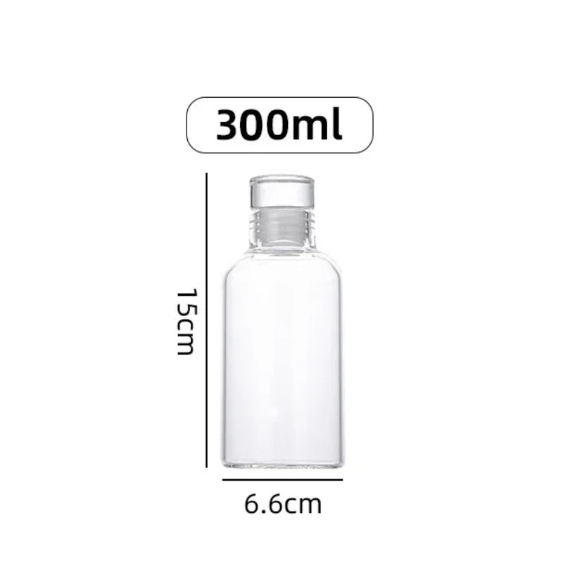 300/500/750/1000ML Glass Water Bottle Multi-function Milk Cup Portable Outdoor Sports Sealed Transparent Container for Traveling