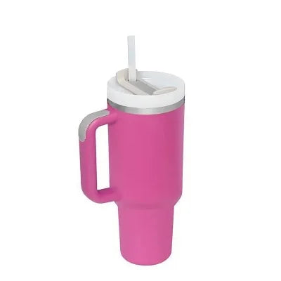 New Hot 40oz Insulated Tumbler acuum Cup 2.0 Thermal Mug for with Handle Straw Stainless Steel Hot and Cold Coffee Drinking