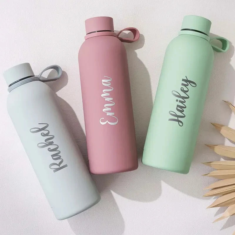 Custom Name Drinkware Tumbler Water Bottle Personalized Water Bottle Logo Vacuum Insulated Sports Stainless Steel