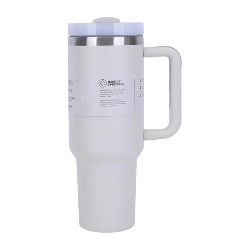 40 OZ Traveler Tumbler Stainless Steel Water Bottle Leak Resistant Vacuum Insulated Mug Lid Portable Coffee Cup