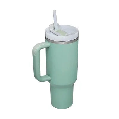 New Hot 40oz Insulated Tumbler acuum Cup 2.0 Thermal Mug for with Handle Straw Stainless Steel Hot and Cold Coffee Drinking
