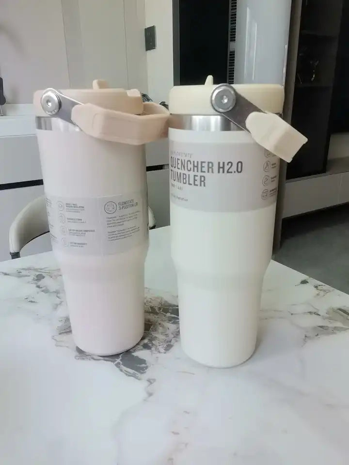 30 oz vacuum insulated mug, double-layer insulation, stainless steel sports water bottle, suitable for hot and cold drinks