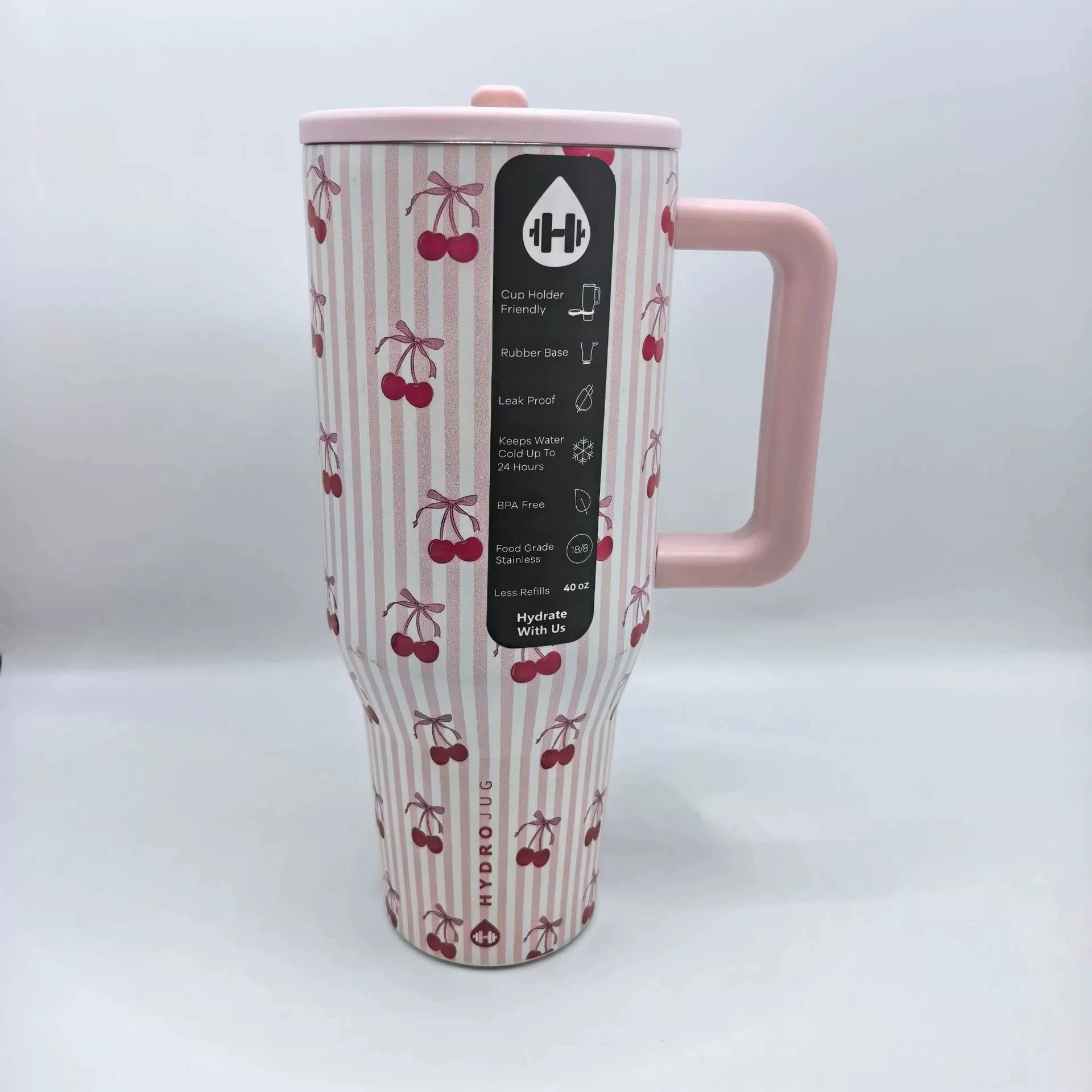 HydroJug Tumbler 32OZ/40OZ Traveler Straw Lid Stainless Steel Vacuum Insulated Car Mug Double Wall Thermal Iced Travel