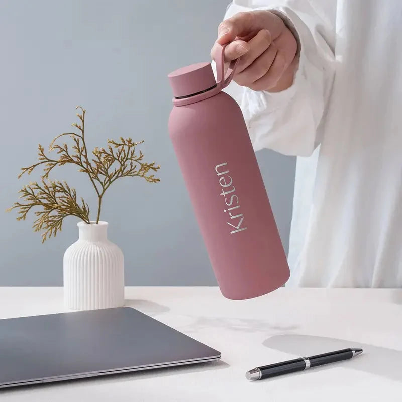 Custom Name Drinkware Tumbler Water Bottle Personalized Water Bottle Logo Vacuum Insulated Sports Stainless Steel