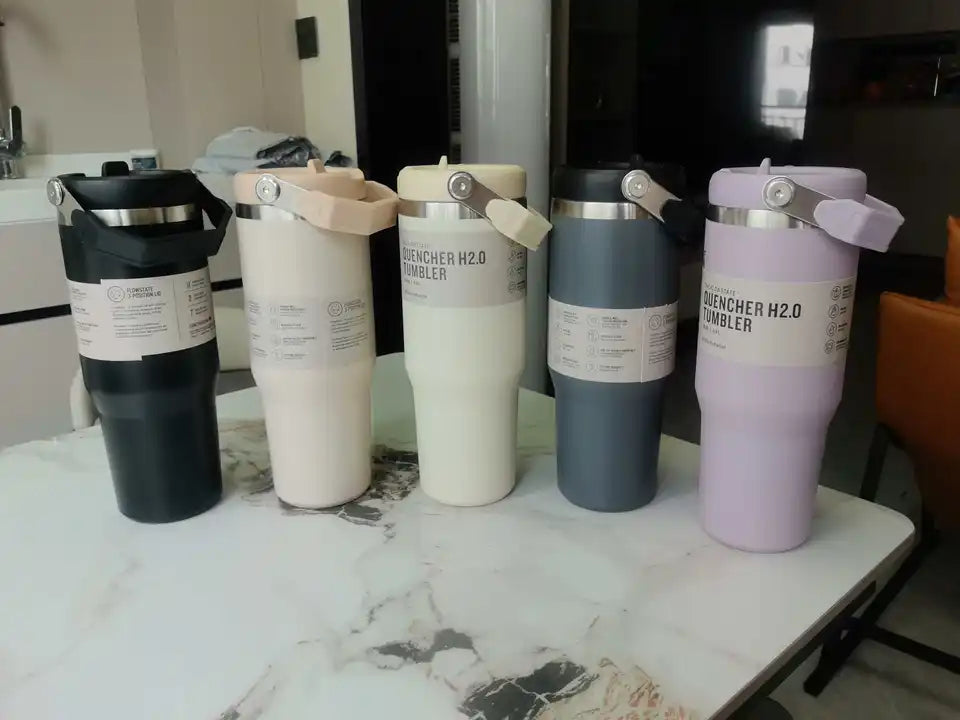 30 oz vacuum insulated mug, double-layer insulation, stainless steel sports water bottle, suitable for hot and cold drinks