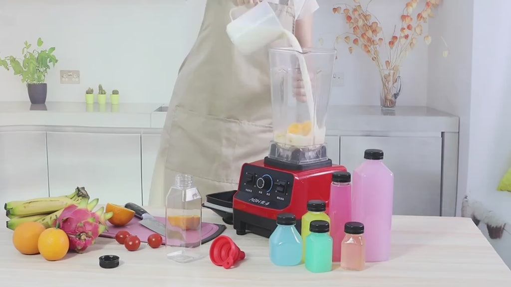 5pcs Plastic Bottles For Liquids - Ginger Shot Bottles With Caps, Wellness Juice Shot  Drink Containers For Homemade Beverages