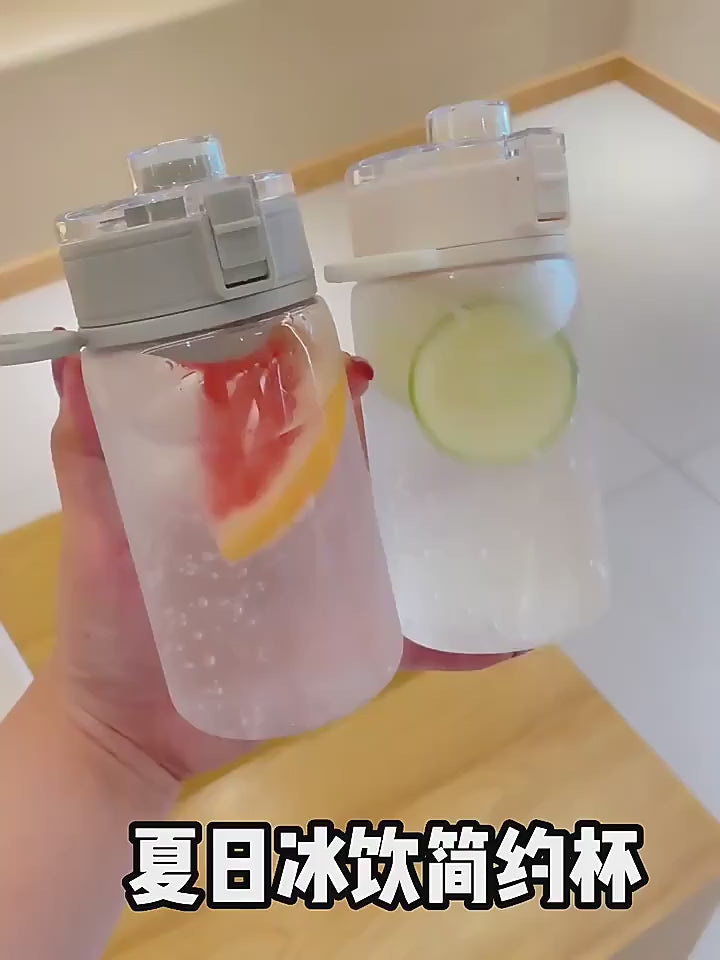 350/550ml Water Bottle Plastic Portable Water Cup with Tea Compartment Outdoor Student Sports Cups BPA Free Water Bottle